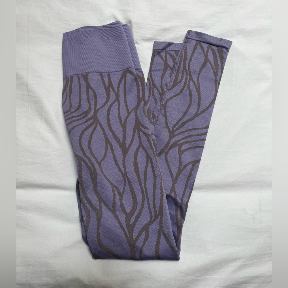 Fabletics Purple Patterned Leggings